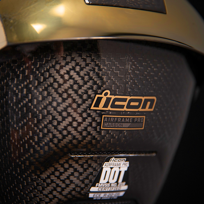 ICON Airframe Pro™ Helmet Carbon Gold Small