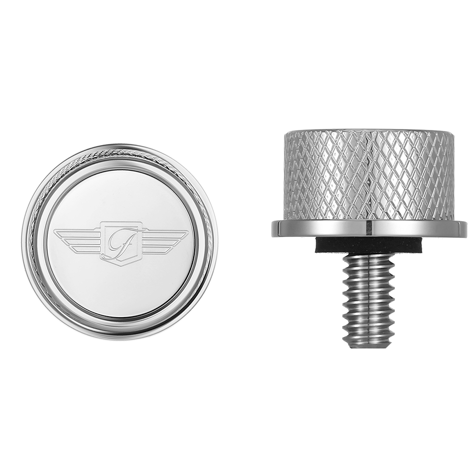 FIGURATI DESIGNS Seat Mounting Knob Stainless Steel Logo