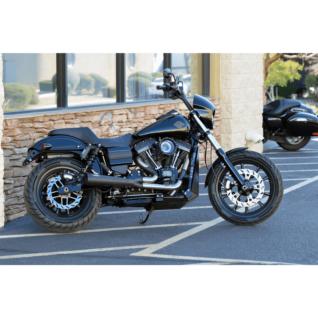 TRASK Assault 2:1 Exhaust Black '91-'05 Dyna TM5021BK