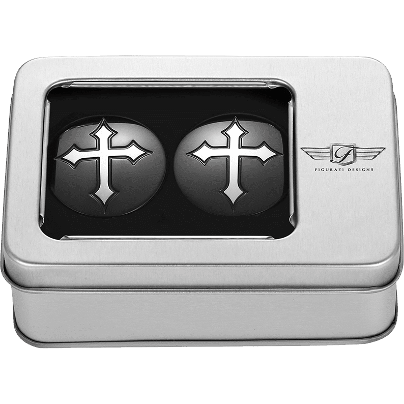 FIGURATI DESIGNS Swing Arm Covers Cross Custom Black FD41CROSSBLK