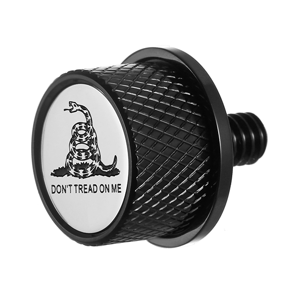 FIGURATI DESIGNS Seat Mounting Knob Black Don't Tread On Me