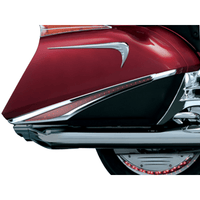 KURYAKYN Saddlebag Swoops Chrome Red Lenses KUR3232