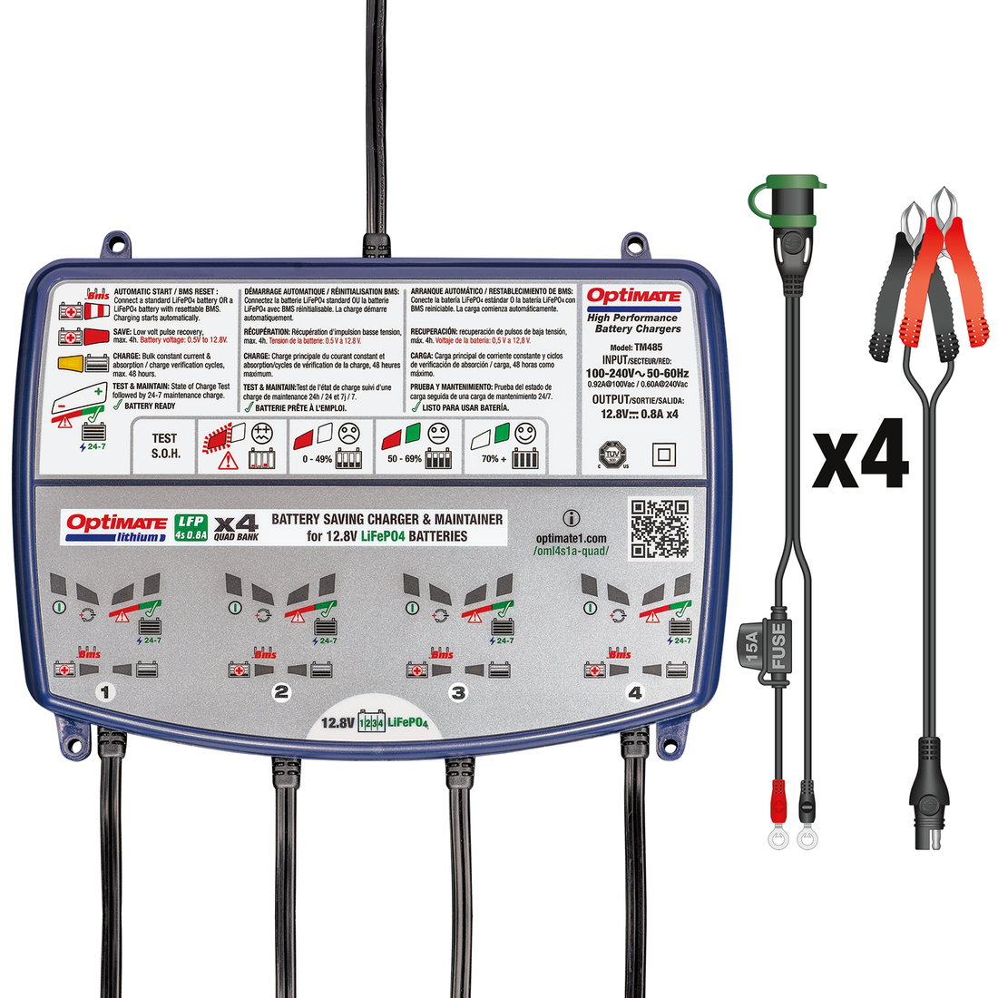 TECMATE Battery Charger Lithium TM485