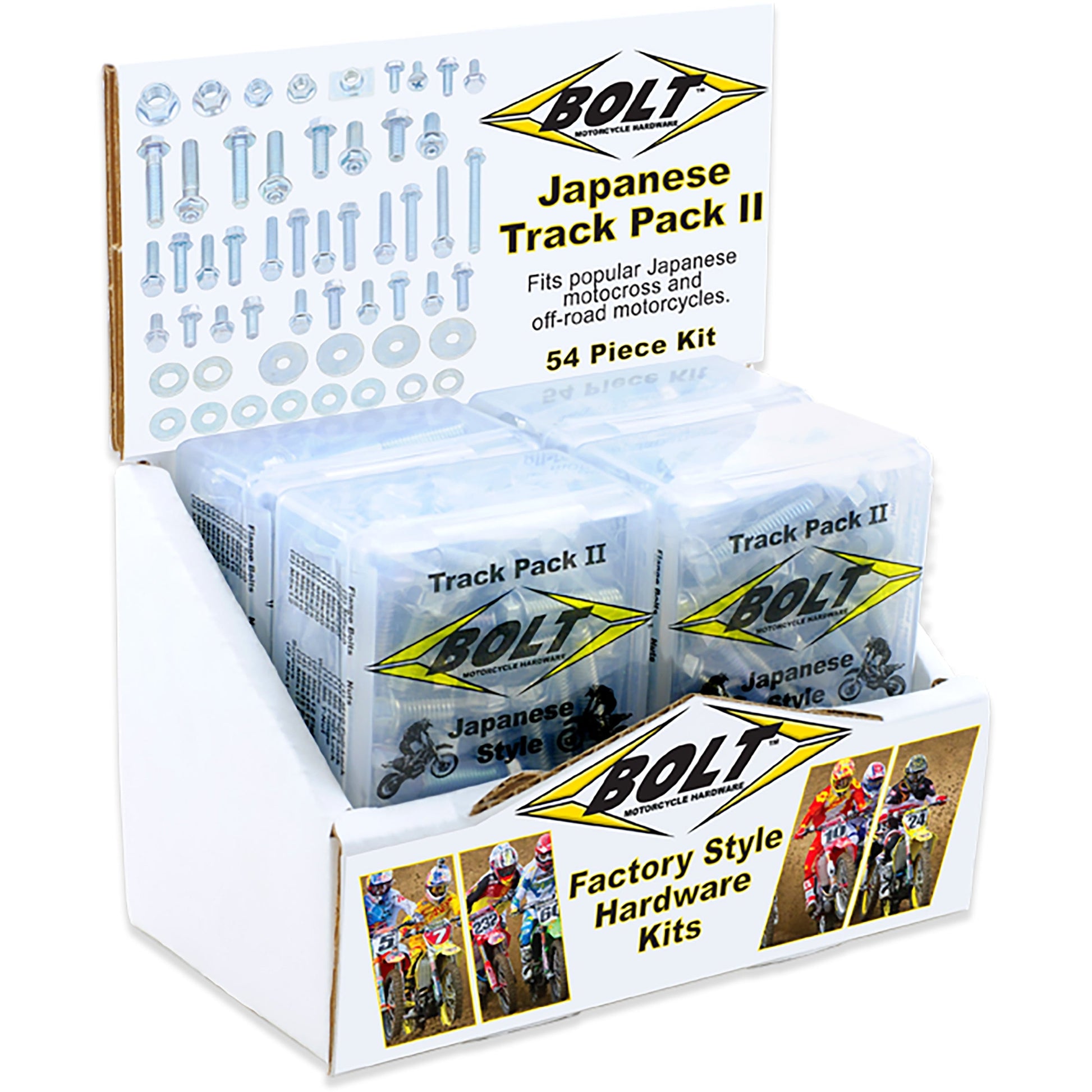 BOLT JAPANESE STYLE TRACK PACK II 6/PK DISPLAY P/N 2003-6JTP