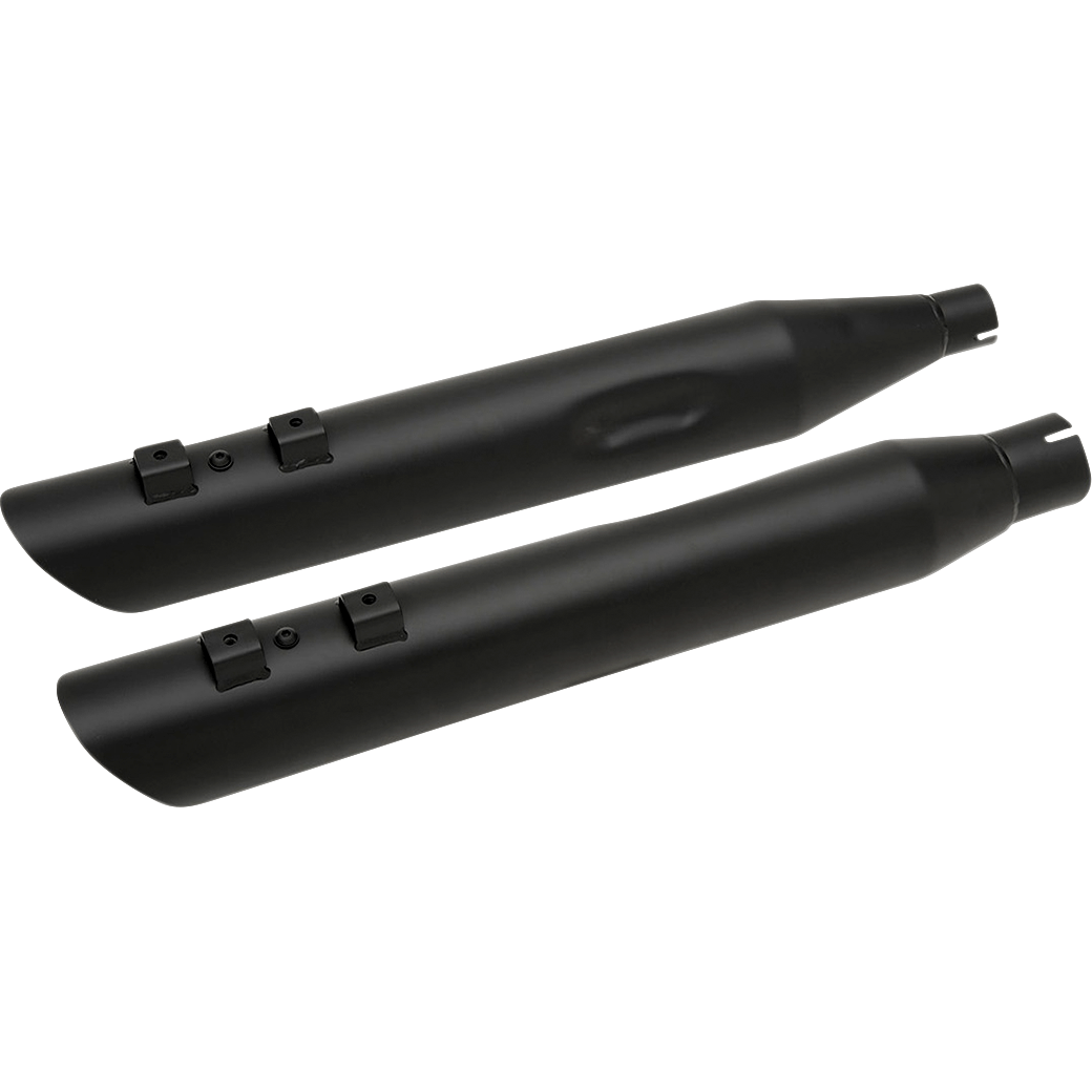 DRAG SPECIALTIES 3-1/2" Slashdown Slip-On Mufflers Black