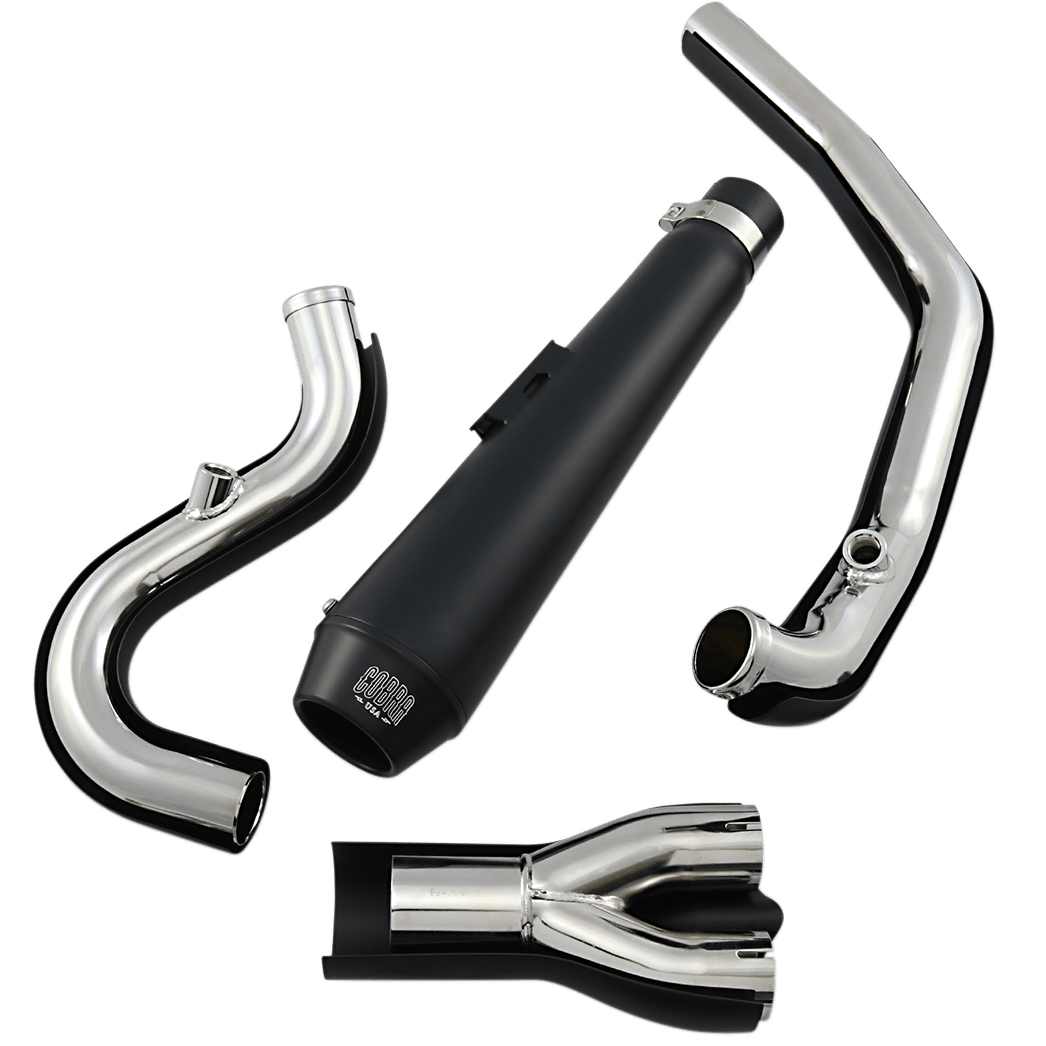 COBRA El Diablo Exhaust Black '07-'11 Softail 6484B