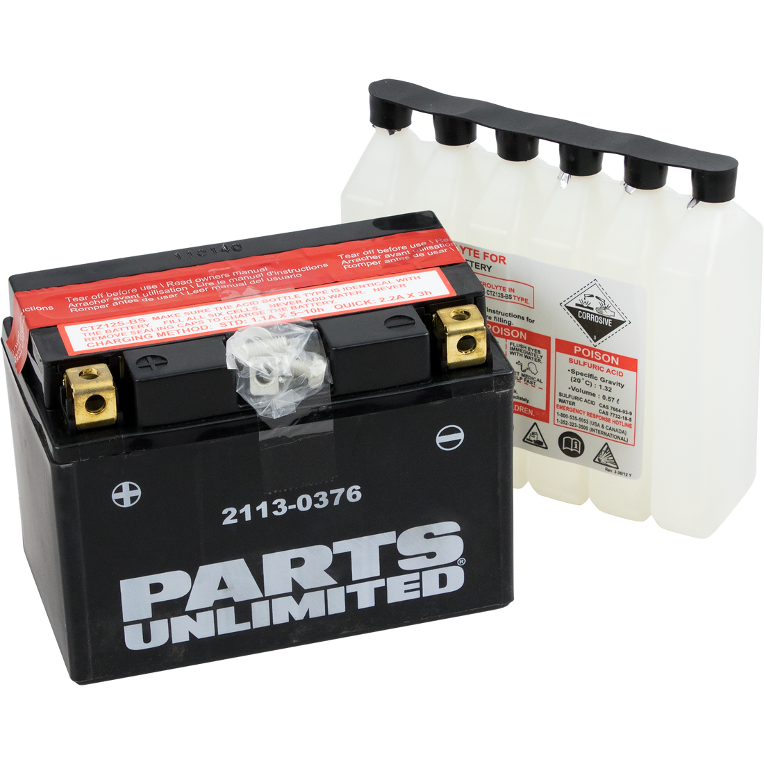 PARTS UNLIMITED AGM Battery YTZ12S-BS