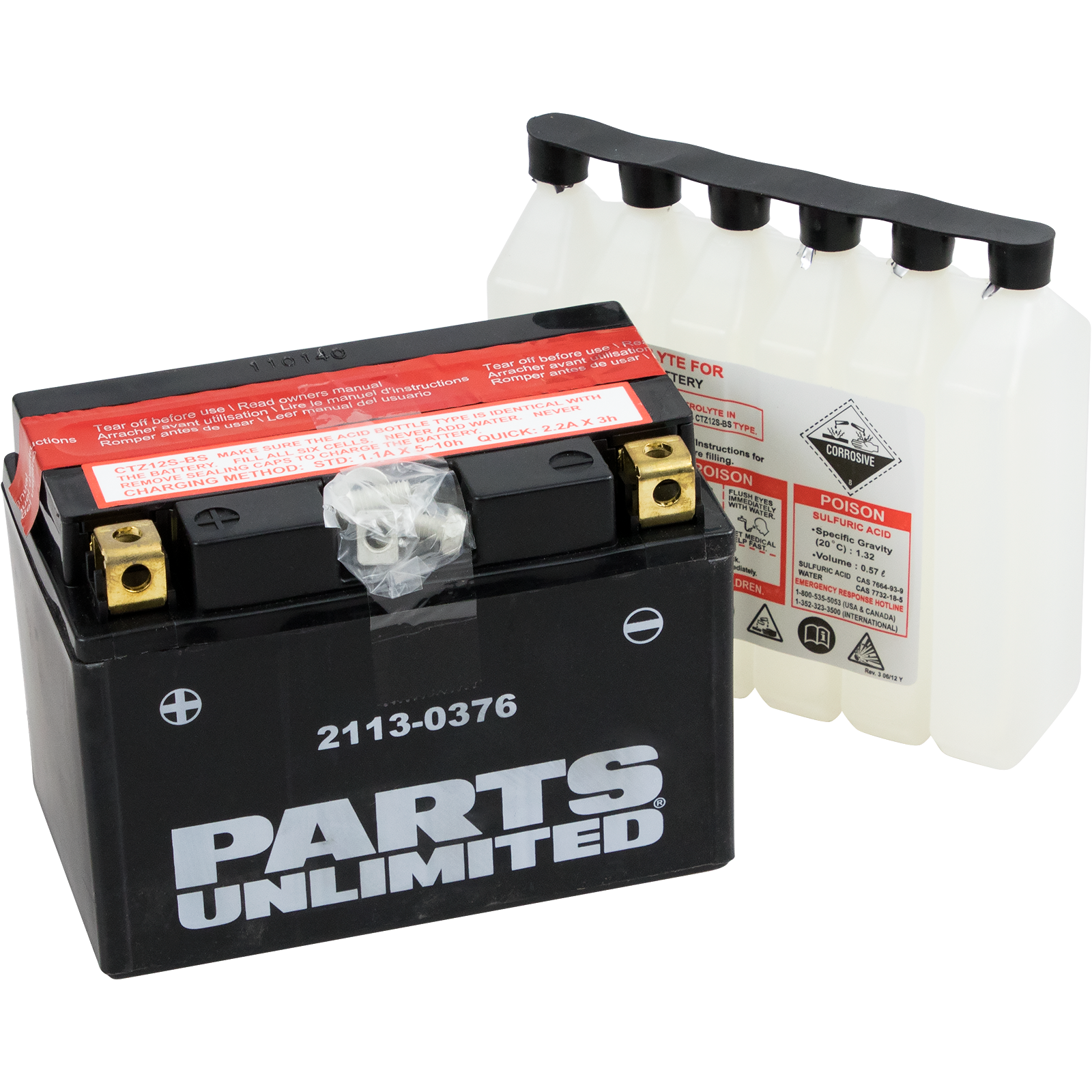 PARTS UNLIMITED AGM Battery YTZ12S-BS