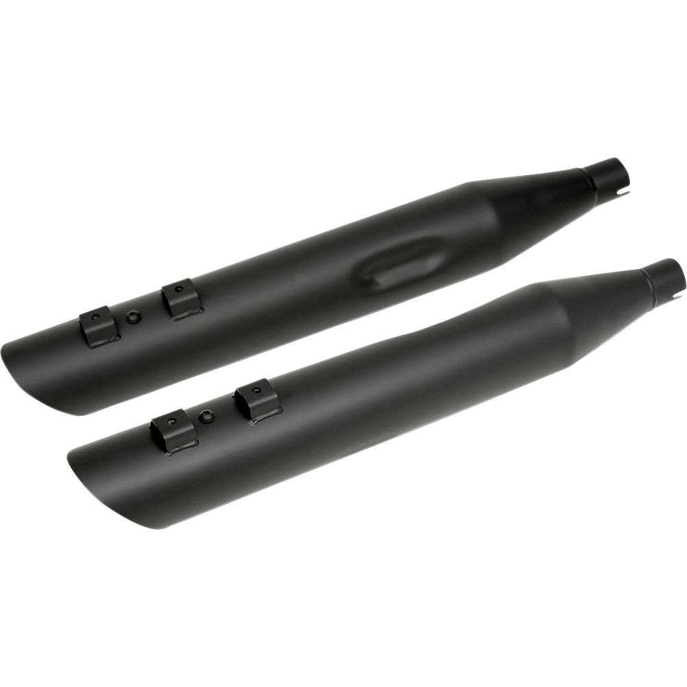 DRAG SPECIALTIES 3-1/2" Slashdown Slip-On Mufflers Black