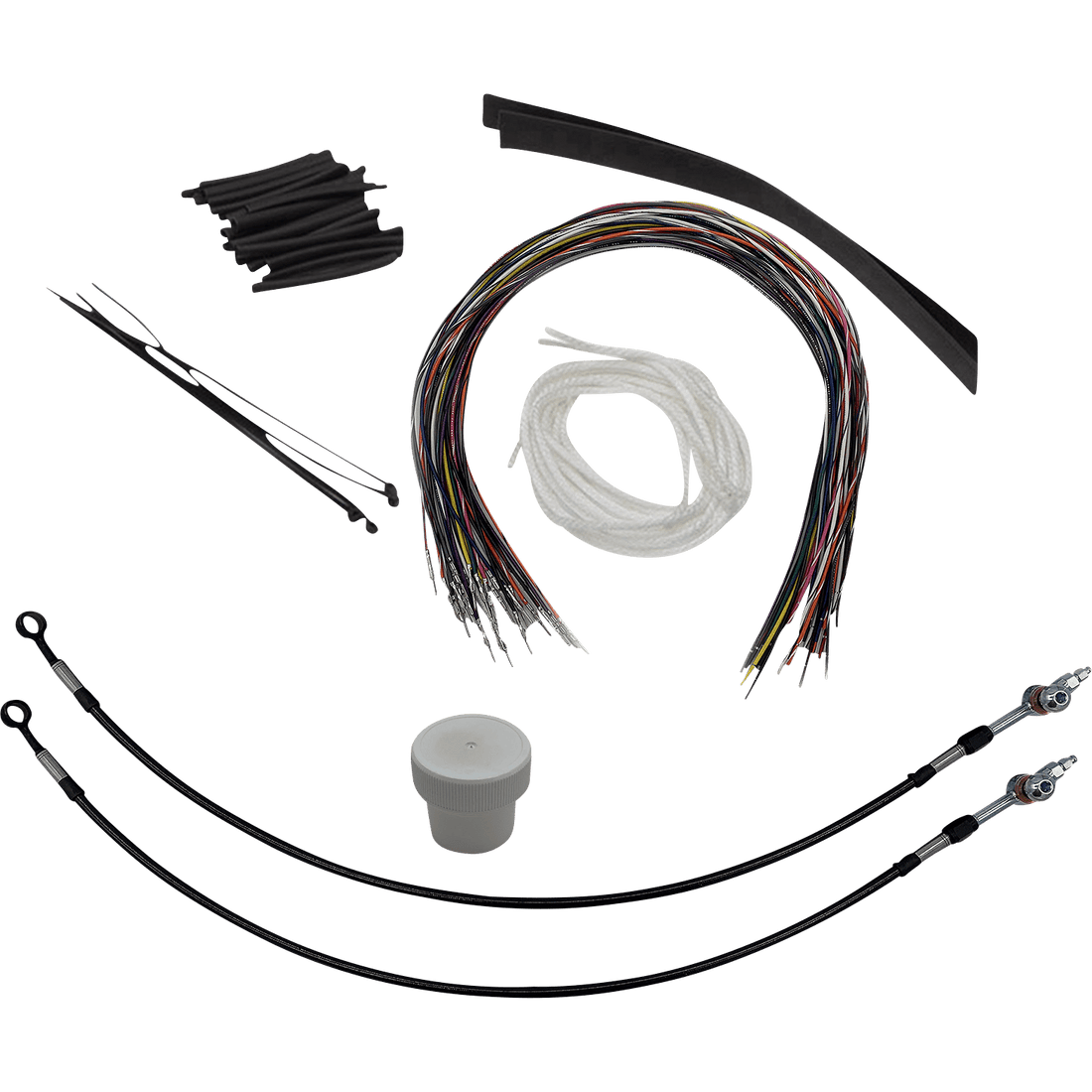 FAT BAGGERS INC. Installation Kit Hydraulic Clutch 16" Black 109716B