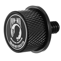 FIGURATI DESIGNS Seat Mounting Knob Black POW MIA