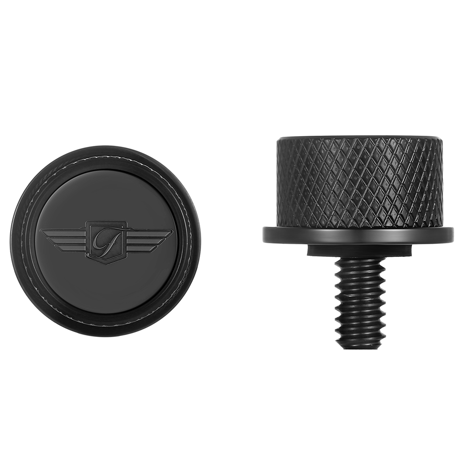 FIGURATI DESIGNS Seat Mounting Knob Black Logo