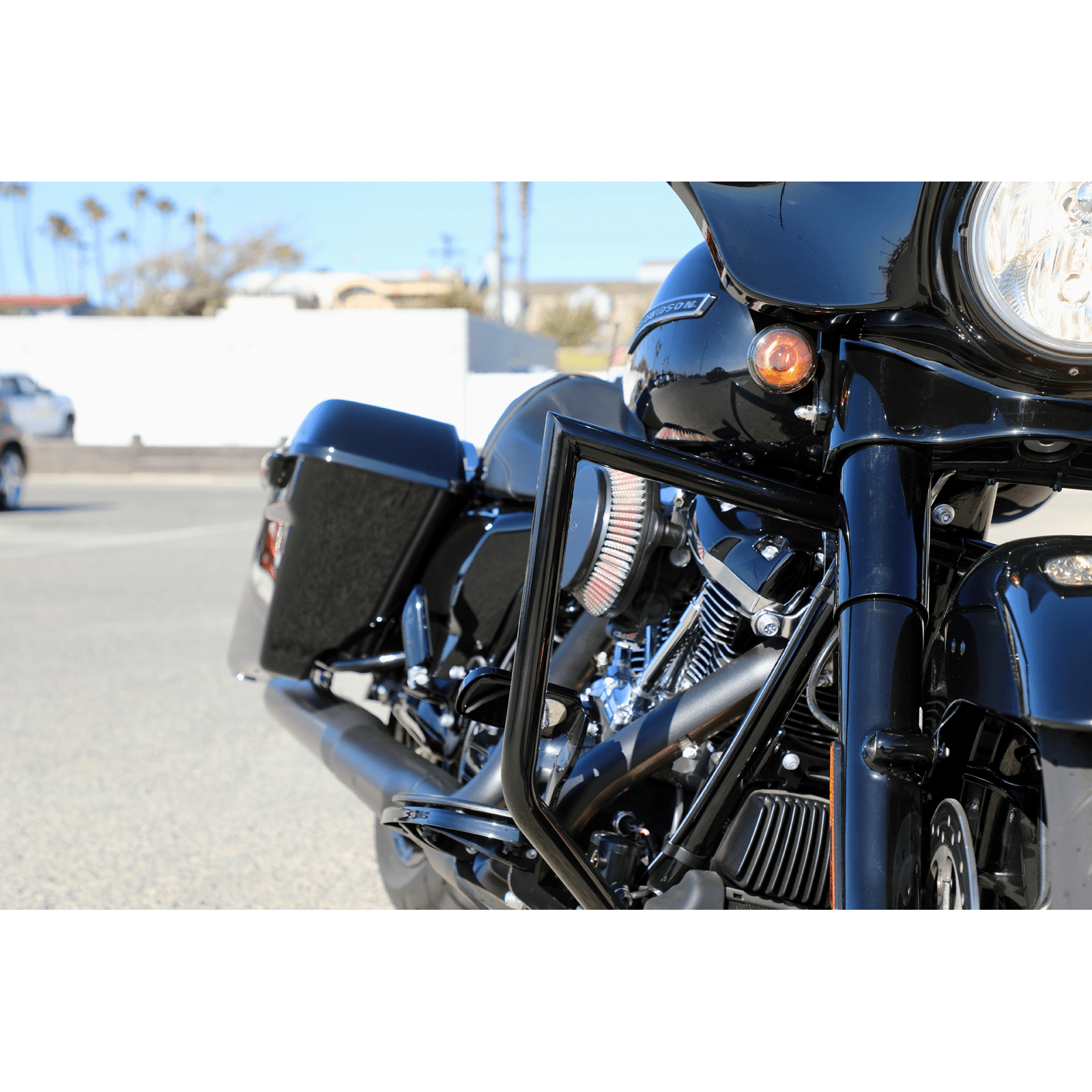 LA CHOPPERS Engine Guard Chrome Twin Peaks LA710000