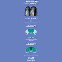 MICHELIN Tire Pilot Road 4 GT Rear 190/55ZR17 75W 77829