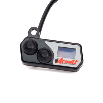 Arnott K-3114 Handlebar-Mounted Pushbutton Controller w/LED Pressure Gauge Black